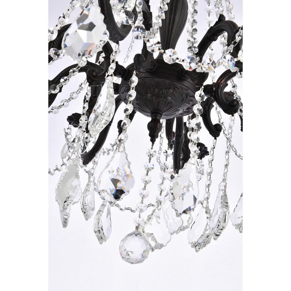 Rosalia 8 light Dark Bronze Chandelier Clear Royal Cut Crystal