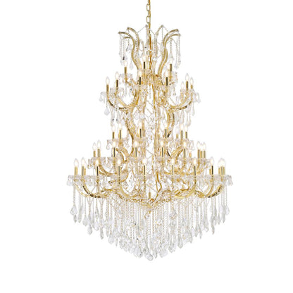 Maria Theresa 61 light Gold Chandelier Clear Royal Cut Crystal