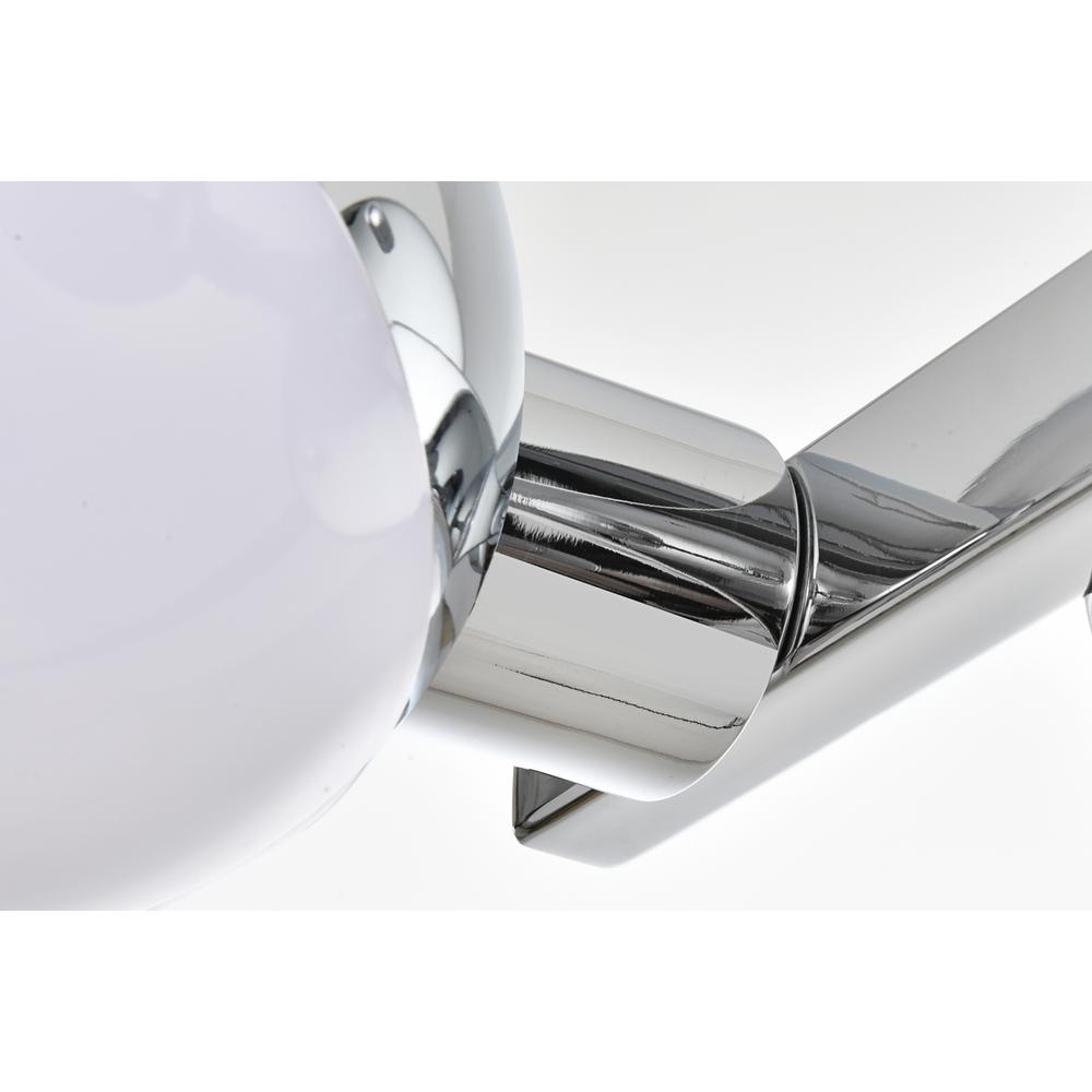 Majesty 4 light Chrome and frosted white Bath Sconce