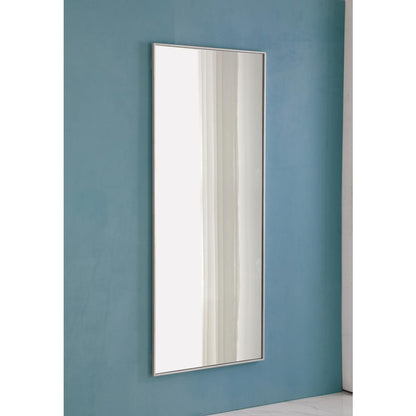 Metal frame Rectangle Mirror 30 inch Silver