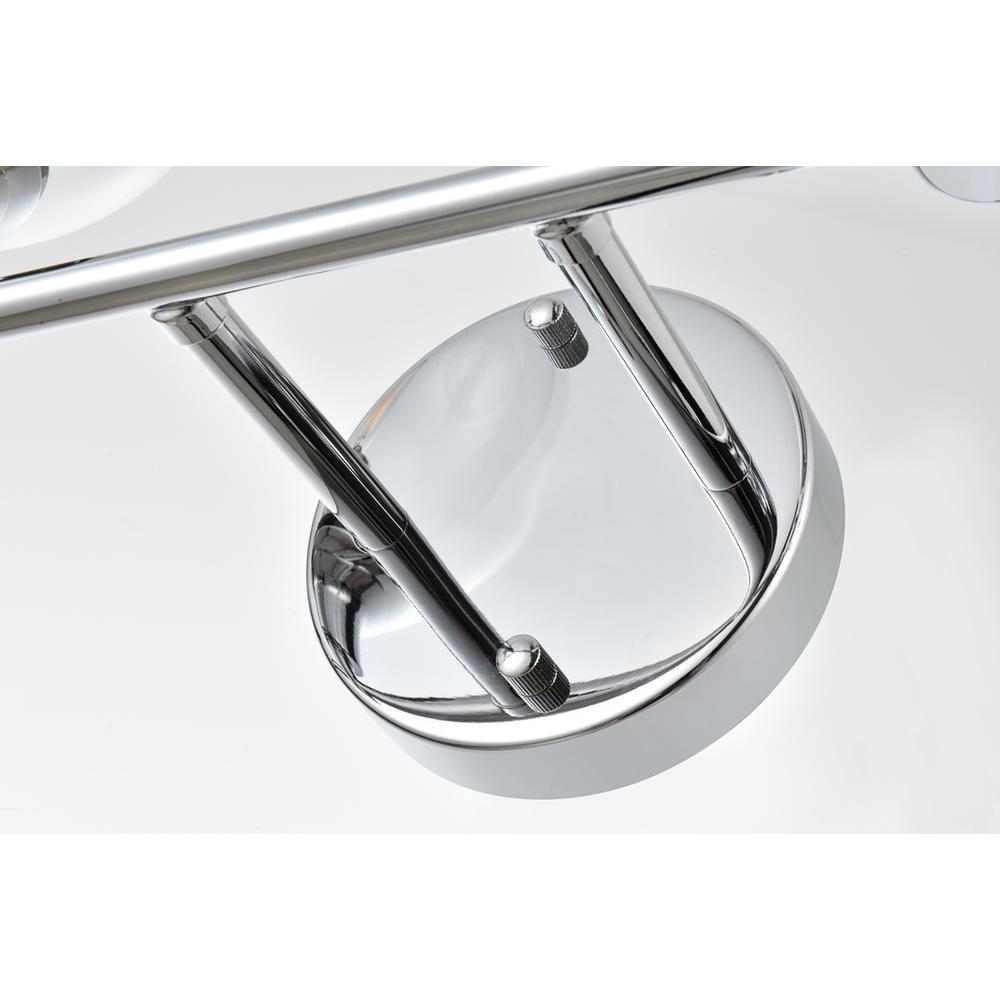 Jaelynn 4 light Chrome and Clear Bath Sconce