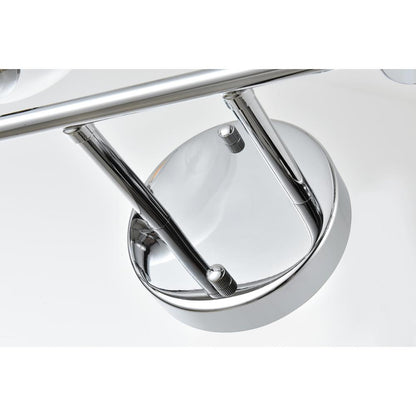 Jaelynn 4 light Chrome and Clear Bath Sconce