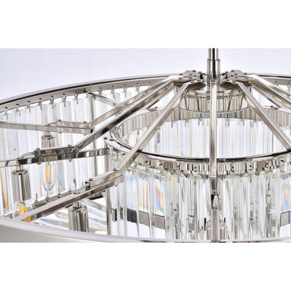 Chelsea 10 light polished nickel Chandelier Clear Royal Cut Crystal