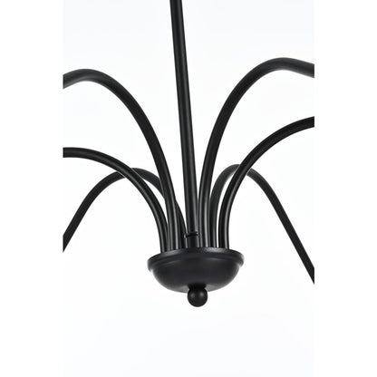 Rohan 54 inch chandelier in Matte Black