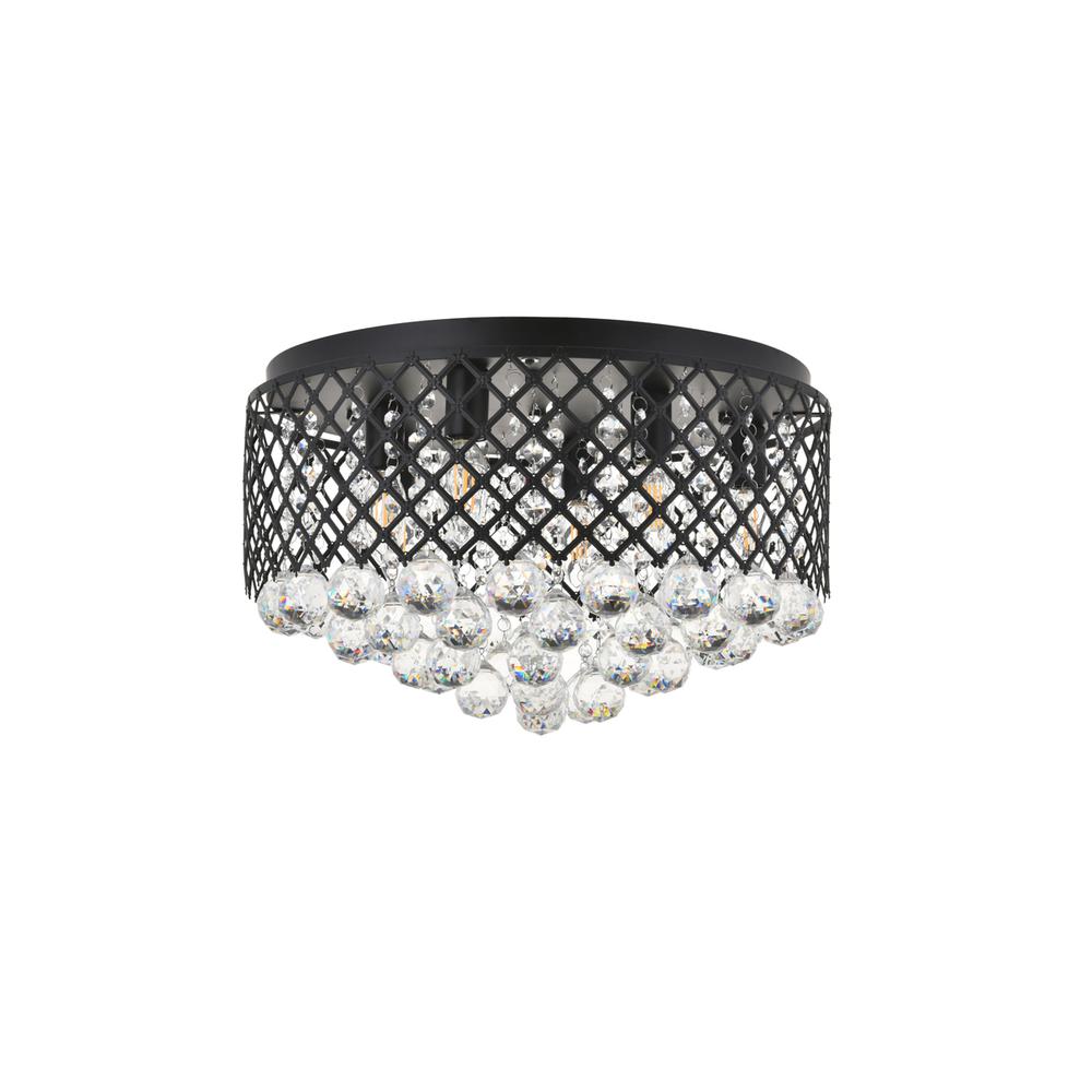 Tully 6 light Matte Black Flush Mount