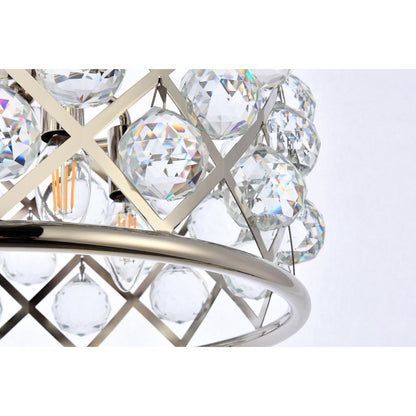 Madison 4 light polished Nickel Pendant Clear Royal Cut Crystal