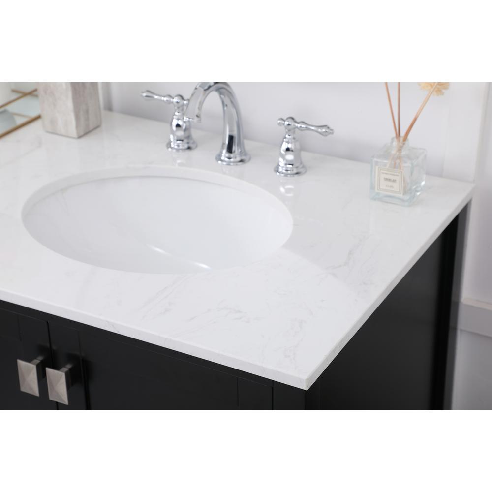 72 inch Double Bathroom Vanity in Black