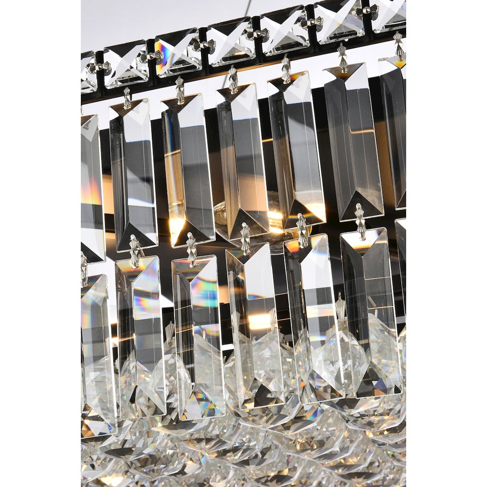Maxime 32 Inch Black Chandelier
