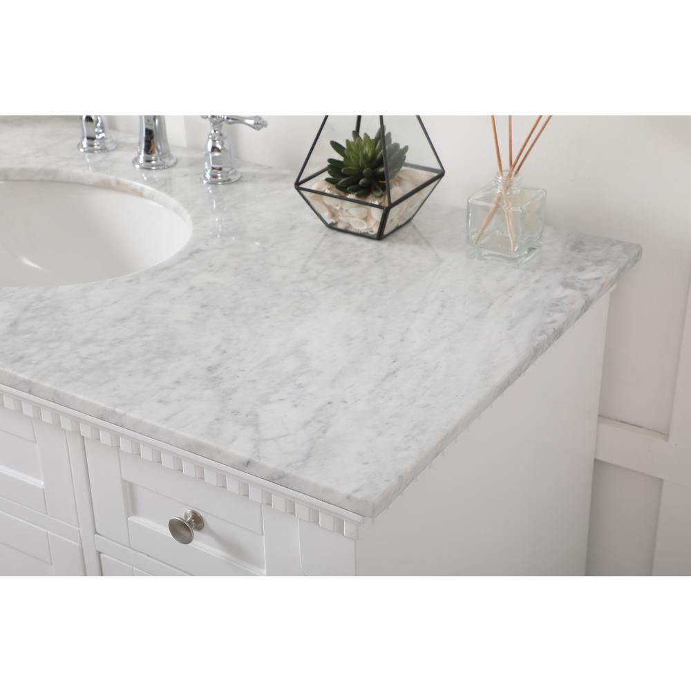 48 inch Single bathroom vanity in  White