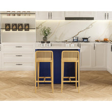 42 inch Kitchen Island in Blue