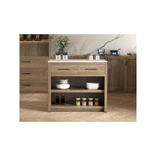 42 inch Kitchen Island in Natural Oak