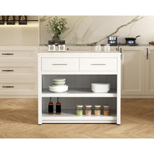 42 inch Kitchen Island in White