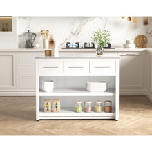 48 inch Kitchen Island in White