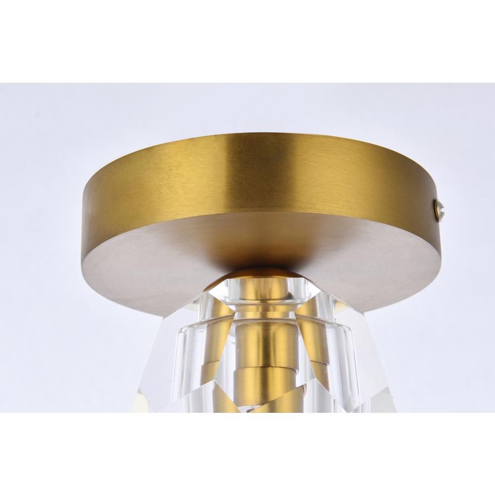 Eren 1 light gold flush mount