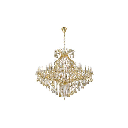 Maria Theresa 49 light Gold Chandelier Golden Teak (Smoky) Royal Cut Crystal