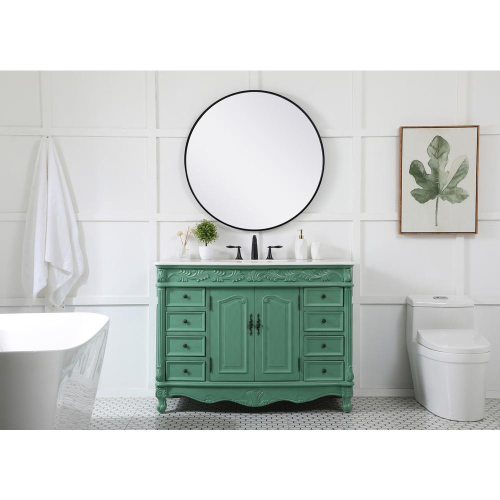 48 inch Single Bathroom vanity in vintage mint
