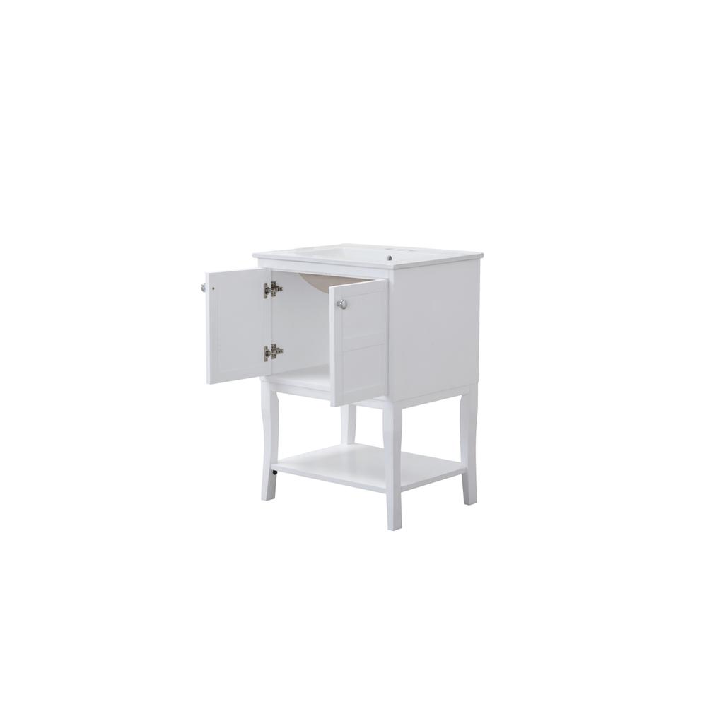 2 Doors Cabinet 24 In. X 18 In. X 34 In. In White