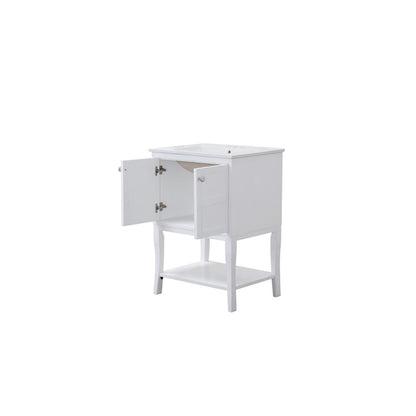 2 Doors Cabinet 24 In. X 18 In. X 34 In. In White