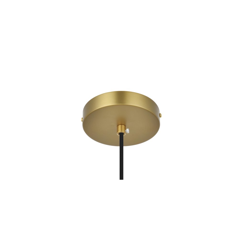 Ashwell 5 Inch Pendant Clear Shade in Satin Gold