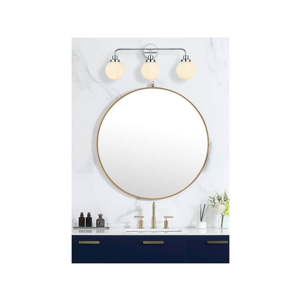 Hanson 28 inch Wall Sconce in Chrome
