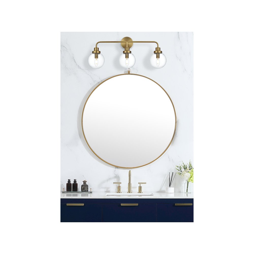 Hanson 28 inch Wall Sconce in Satin Gold