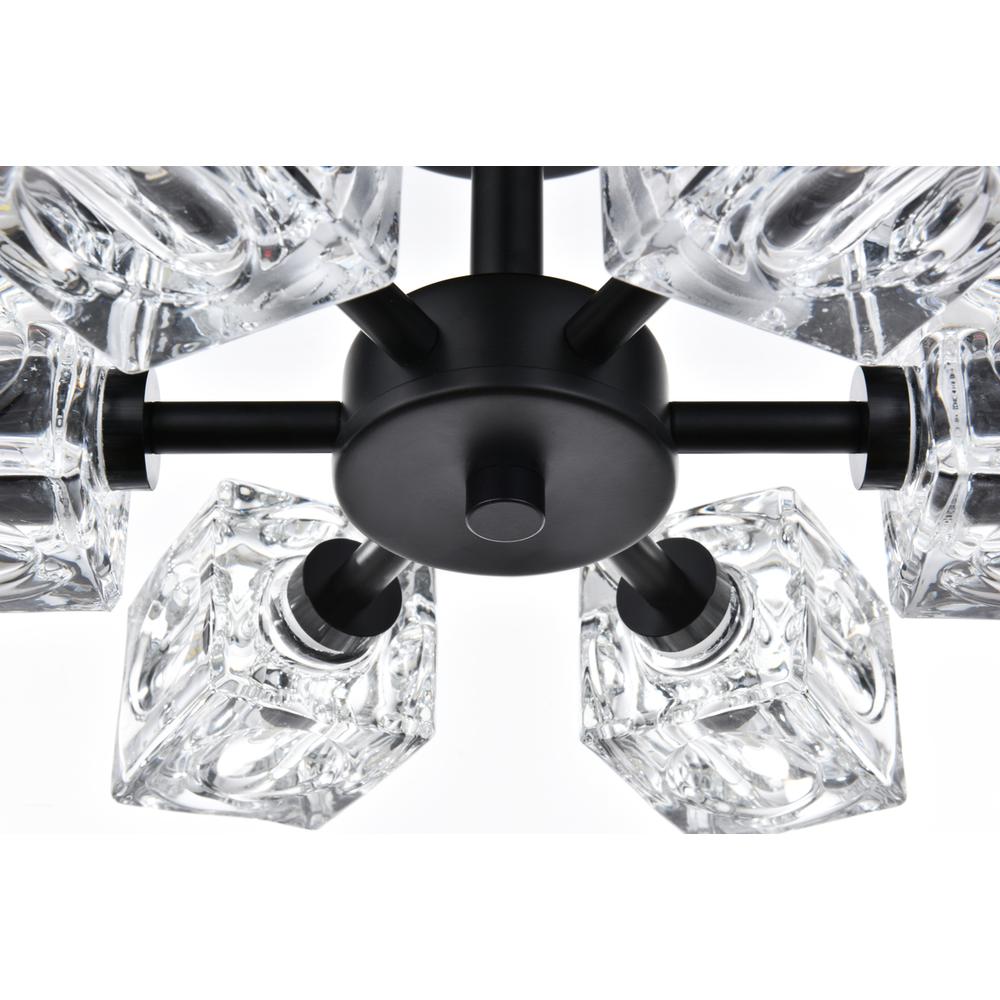 Lyra 14 inch Flush Mount in Black