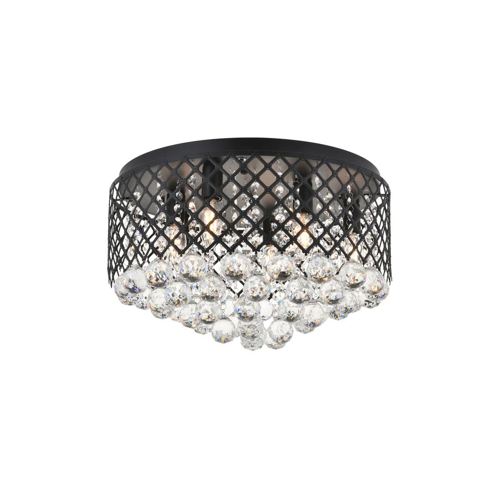 Tully 6 light Matte Black Flush Mount