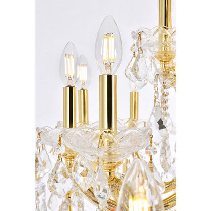 Maria Theresa 61 light Gold Chandelier Clear Royal Cut Crystal