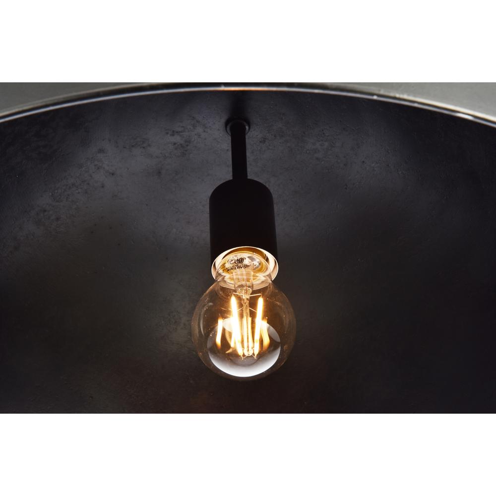 Merce Collection Pendant D20 H12.75 Lt:1 Vintage Black Finish