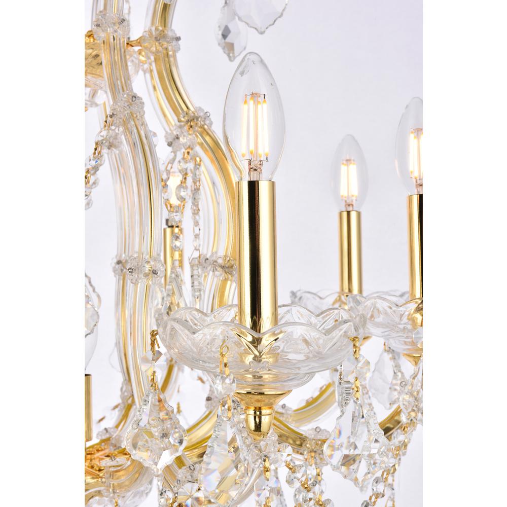 Maria Theresa 9 light Gold Chandelier Clear Royal Cut Crystal