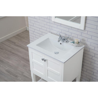 2 Doors Cabinet 24 In. X 18 In. X 34 In. In White