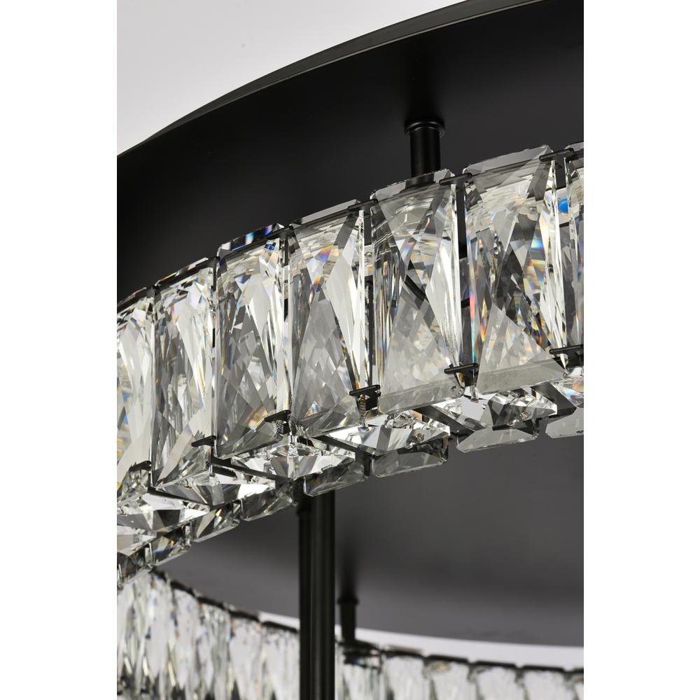 Monroe 33 inch LED double flush mount in black