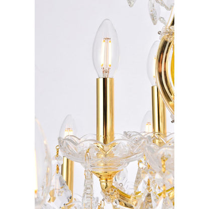 Maria Theresa 19 light Gold Chandelier Clear Royal Cut Crystal