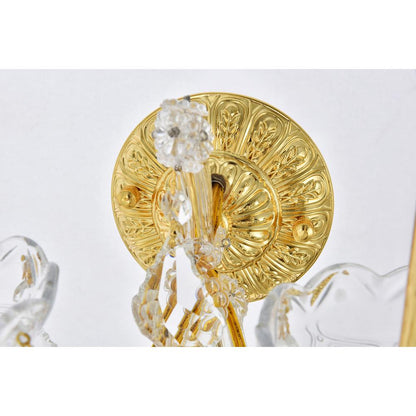 Maria Theresa 2 light Gold Wall Sconce Clear Royal Cut Crystal