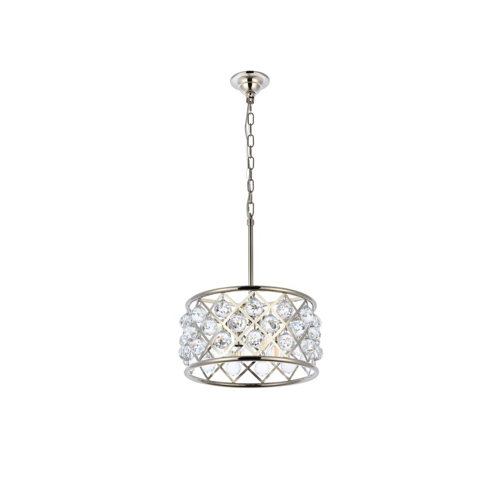 Madison 4 light polished Nickel Pendant Clear Royal Cut Crystal
