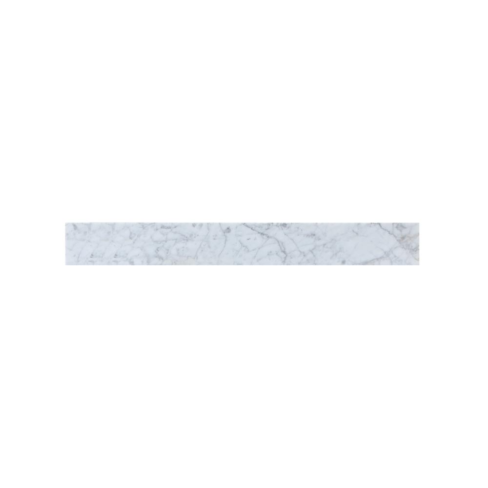 32 inch backsplash in carrara white