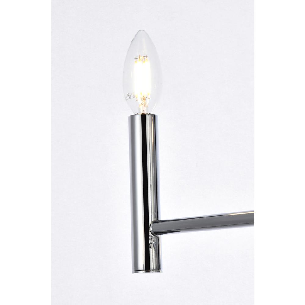 Carmella 6 lights pendant in chrome