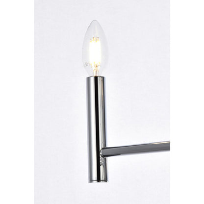 Carmella 6 lights pendant in chrome