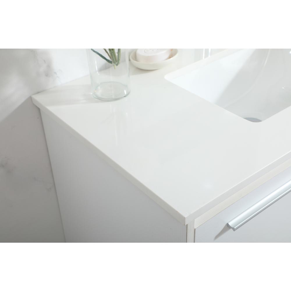 36 inch Single bathroom vanity in white