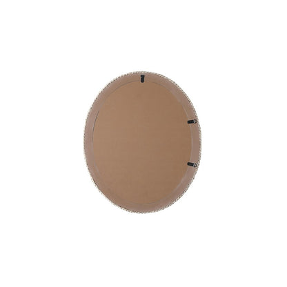 Oval Cornhusk Mirror 30x36 in Linen White