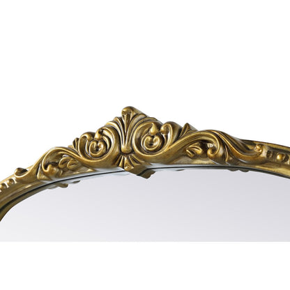 Naomi Vintage Resin Mirror 24x42 in Antique Brass