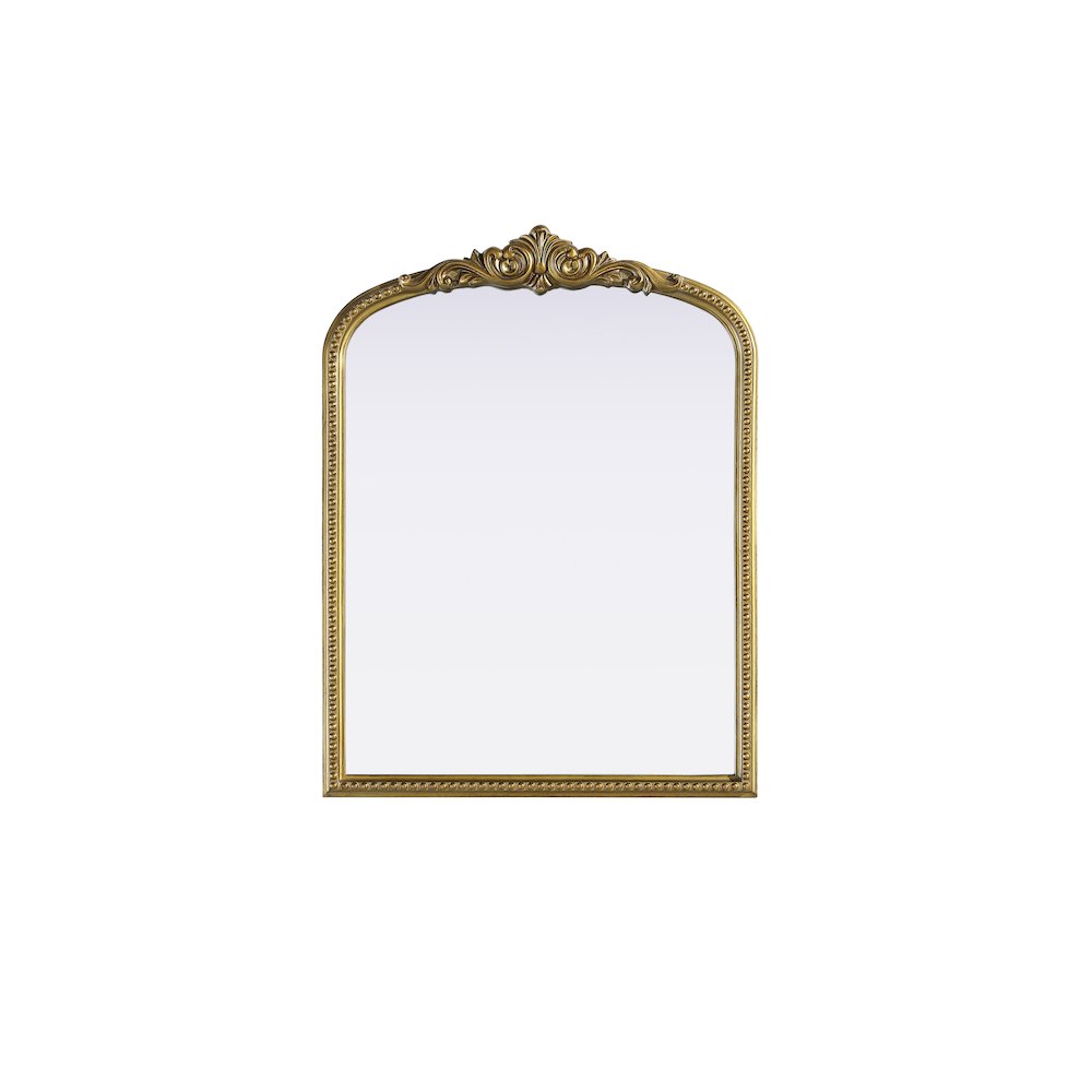 Naomi Vintage Resin Mirror 27x36 in Antique Brass