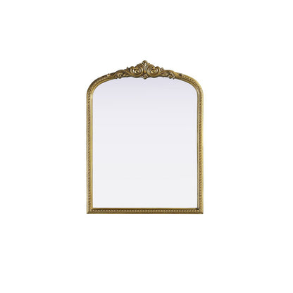 Naomi Vintage Resin Mirror 27x36 in Antique Brass