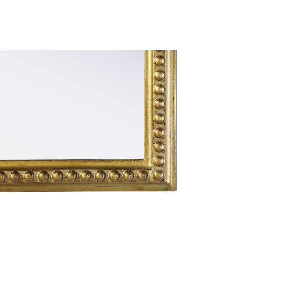 Naomi Vintage Resin Mirror 27x36 in Antique Brass