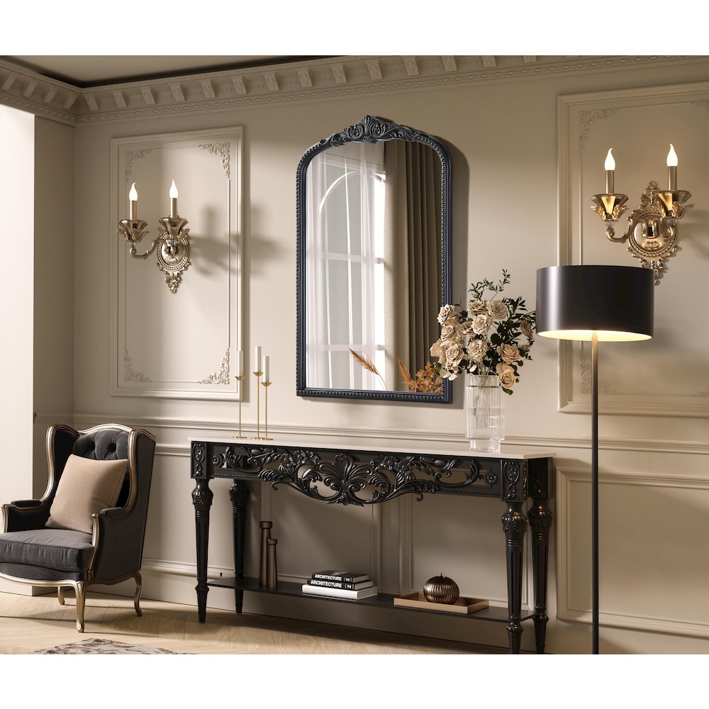 Naomi Vintage Resin Mirror 27x42 in Vintage Bronze