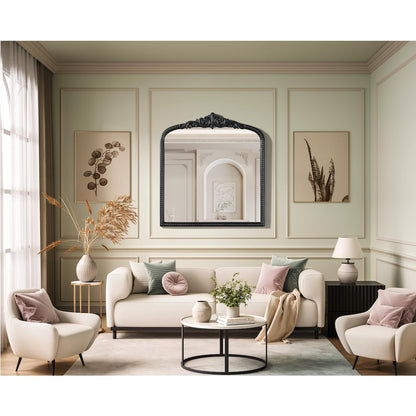 Naomi Vintage Resin Mirror 33x36 in Vintage Bronze