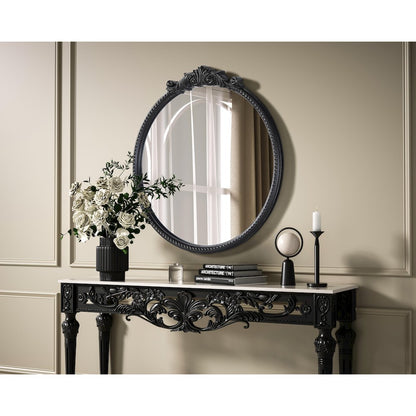 Naomi Vintage Resin Mirror 30x32 in Vintage Bronze