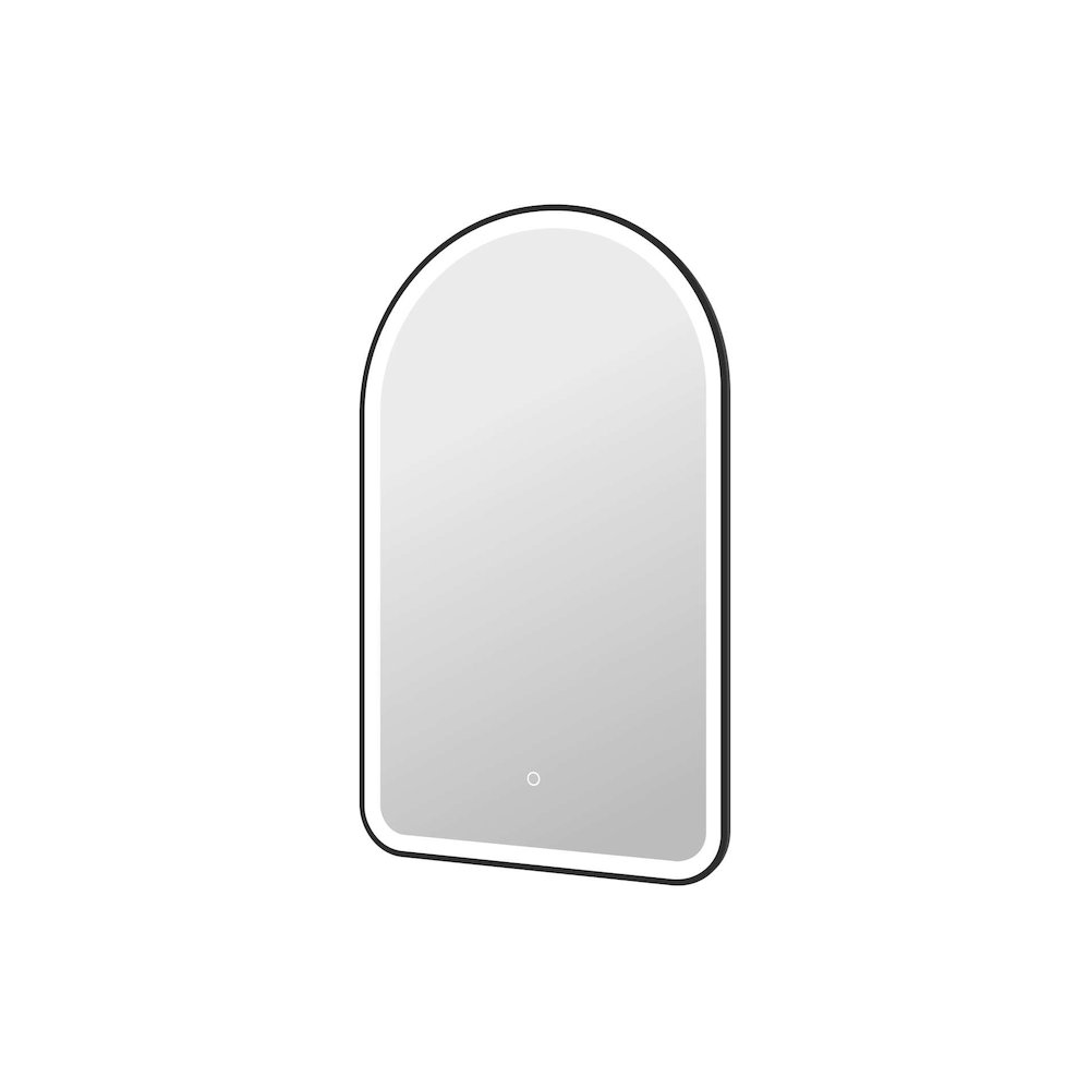 40 Inch Arch LED Front and Backlit Wall Mirror in Black