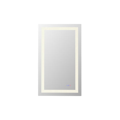 Riven 40X24 Led Mirror, Adjustable Color 3000K/4200K/6400K