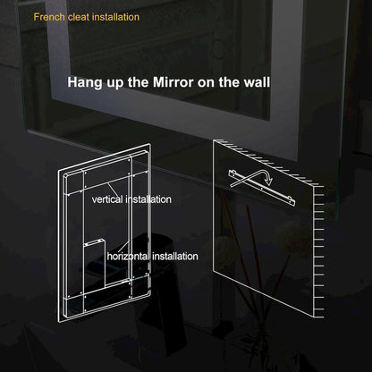 Riven 40X24 Led Mirror, Adjustable Color 3000K/4200K/6400K